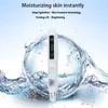 Pistolet méso à jet d'eau pour le visage 2 en 1 + marteau à glace Jet nutritif à microparticules Rajeunissement de la peau Machine de nettoyage en profondeur Calmant allergique Anti-gonflement pour les soins de la peau