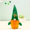 Festive St.Patrick's Day Decorations Gnome Plush Handmade Faceless Doll Home Table Decor Green Irish Festival Gifts