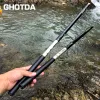 Pole de pêche à l'eau douce Ghotda sans anneau à fibre de carbone élevée tiges télescopiques de pôle à main Tod 3,6 / 4,5 / 5,4 / 6,3 / 7,2 m