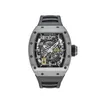 Watch RicharSmilles Mechaniczne zegarki Luksusowe ruch mechaniczny Ceramiczny Pasek Gumowy pasek Titanium Deklturtule Rotor RM030 HBMN