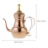 Ensembles de vaisselle filtre cafetière arabe bouilloire à thé en métal avec passoire poignée mince théière voyage