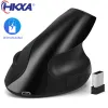 MICE HKXA Vertical Ergonomic Gaming Mouse Wireless Rechargeable Gamer Mause Kit Optical 2.4G MOUSE MONDE OPRONDANCE APPUTOP USB MICE USB