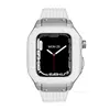 Designer Smart Straps Ap Watches Mod Kits Smart Straps Alloy Frame Case Fit Silikon-Uhrenarmband Strap Band Tragbarer Ersatz für Apple Watch Series 3 4 5 6 7 8 SE iWatc