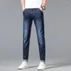 Jeans pour hommes 2024 Spring Summer Fashion Designer Coréen Stretch Pantalon Mâle Classique Slim Denim Pantalon Crayon