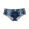 Shorts 2023 Sommer Damen Jeans Shorts Weibliche Denim Short Panty Sexy Hot Pants Low Waist Side LaceUp Nachtclub Wear für Frauen Mädchen