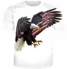 3d Short Sleeve T Shirt Eagle Print Casual Tops US Flag Design Fashion Mens Summer Clothing Famous Plus Size XXS4XL6848678