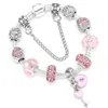Fashion Dream Pink Armband Womens Peach Heart Key Nyckel Pendant Armband Varumärkesdesigner Luxury Jewelry Series Hot Style Gift Armband