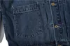 Mens Streetwear Bomber Solto Jaqueta Jeans Juventude Outerwear Casacos de Cowboy de Alta Qualidade Cor Azul Blusão Plus Size S-2XL 240227