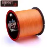 Linhas warknife 8 fios 100m 300m 500m 1000m 1500m 2000m Fluorescent Orange Multifilamet PE Pesia linha de pesca 6 lb 300 libras