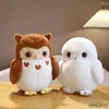 Animaux en peluche en peluche, poupée de hibou de Simulation de dessin animé, mignon hibou des neiges blanc, jouet en peluche pour garçons et filles, cadeau pour enfants, prix d'usine