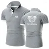 Herrpolos motorcykel för Goldwing GL 1500 Summer Printing Polo Shirt Business Casual T Breattable Sportwear Designe Tops