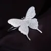 Gioielli con anelli da dito di alta moda per donne Ragazze Regalo adorabile Anello in argento con farfalla smerigliata in argento sterling 925 in Lucky Sonny 344N