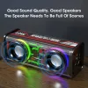 Haut-parleurs Transparent Mecha Music haut-parleurs Bluetooth Subwoofer TWS TWS Light Portable Enceinte 5W Highpower 1800mAh Party Loudspeaker