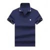 ラペル刺繍ソリッドカラーストライプショートスリーブTシャツ付きプラメンのポロシャツsummerm-xxxl用の快適で柔らかく通気性のあるポロシャツ