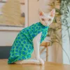 Clothing Fresh Floral Printing Sphynx Hairless Cat Clothes for Cat Devon Rex Conis Cat Costume Kitten Outfits Sphynx Dress Pet Supplier