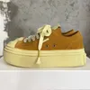 2024 Designer Mulheres Sapatos Baixos Botas Primavera e Outono SMF Luxo Cores Misturadas Cabeça Redonda Fundo Grosso Sapatos Casuais Concisos Mocassins Versáteis