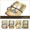 Mini Vintage Notebook Handgjorda läder Notepad Portable Travel Diary Journal Planner Schedet Organiser Kawaii Stationery Office 240223