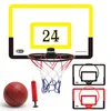 Kit di giocattoli per canestro da basket portatile Pieghevole per interni per appassionati di basket Gioco sportivo Set di giocattoli per bambini Bambini Adulti 240226