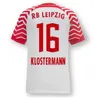 23 24 RBL Leipziges Fußballtrikots 2023 2024 POULSEN FORSBERG HEE CHAN SABITZER UPAMECANO SZOBOSZLAI KLUIVERT WERNER ADAMS Männer Kinder Kit Fußballtrikot Uniformen