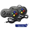 GamePads 2PCS/LOT USBコントローラーゲームパッドスーパーゲームコントローラーSNES USBクラシックゲームパッドゲームPC Macゲームのジョイスティック