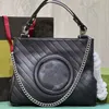 Blondie Üst Tutar Crossbody Bag Luxury Tasarımcı Birleştirme G Deri Tote Çanta Yuvarlak Çanta Moda Kadınlar sarışın omuz çantası çantası yüksek kalite