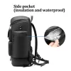 Mochila 50 l grande capacidade mochila masculina viagem ao ar livre montanhismo saco à prova dwaterproof água portátil mochila de negócios com saco de sapato