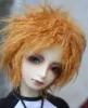 M0310 children handmade toy 1/6 1/3 1/4 uncle Doll wig BJD/SD doll props Accessories Corn roll brown hair 1pcs