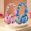 ヘッドフォンチャイルドヘッドフォン漫画恐竜ヘッドセットBluetooth Wireless Headphone for Childr