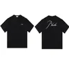 Rhude New 2024 Designer Herren T -Shirt Mode Grafik gedruckt Frauen Herren Kleidung Rhude Hemd Kurzarm Buchstaben Graffiti Lose Rhude Shirt Hochqualitäts Hochqualität 9808