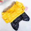 Jackets Winter Big Dog Clothes Thicken Warm Jacket For Large Dogs Waterproof Soft Fur Hoodies Pet Jacket Bulldog Pug Coats Pet Clothing