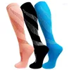 Мужские носки Мужчины Женщины Компрессионные нейлоновые носки 15-20 мм рт. ст. Чулки для кормления Чулки с варикозным расширением вен