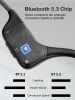 Наушники Bluetooth 5.3 костяная проводимость наушники беспроводной наушники IPX5 водонепроницаемая спортивная гарнитура с микрофоном для тренировок.