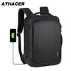 Sac à dos multifonctionnel pour ordinateur portable pour hommes, sac antivol, chargement USB, grande capacité, résistant à l'usure, voyage, école de commerce, 1265V