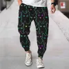 Pantaloni Pantaloni casual stampati con gatto 3d per uomo Pantaloni sportivi da uomo di strada di moda Pantaloni larghi con coulisse oversize Pantaloni sportivi da esterno autunno