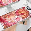 Kuddar utökad pad gummi mousepad madoka kaname anime nonslip skrivbord matta kontor tillbehör magisk tjej mus matta pc skåpspel