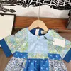 Nouvelle fille robes robe de princesse été bébé jupe taille 100-160 CM enfants vêtements de marque à manches courtes enfant redingote 24Feb20