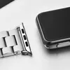 Designer Stainless Steel Strap For Apple Watch 42mm 38mm Series 3 2 1 Metal Watchband Three Link Bracelet Band for iWatch Series 4 5 Size 40mm 44mm designerABNRABNR