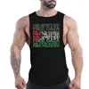 Regatas masculinas Lazer Y2k Imprimir Top Respirável Basquete Camisa Sem Mangas Ao Ar Livre Ginásio Roupas Masculinas Esporte Verão Secagem Rápida Moda Fnaf