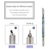 Accesories 5pcs New Double Head Microblading Pen 매뉴얼 문신 머신 바늘 블레이드 영구 메이크업 자수 눈썹 입술 액세서리