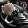 Designer Cool Carbon Fiber Grain Wrist Strap Armband för Apple Watch Series 7 6 5 4 3 2 SE PPS Link Band Iwatch 38mm 40mm 42mm 45mm Designer45YC45YC