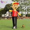 wholesale Promotion price 4mH (13.2ft) with blower advertising inflatable waving hand air dancer toys sports inflation cartoon man for shop decoration