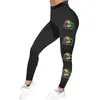 Legginsy damskie Mardi Elobery Funny Hat Graphic Printed Fancy Sports Fitness trening jogi