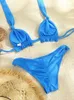 Costume da bagno donna 2024 Costume da bagno bikini perizoma costume da bagno nodo Biquinis fasciatura costume da bagno costume da bagno solido bikini sexy in due pezzi 240229