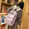 Schultaschen Süße weiche Schwester Einfarbig Große Kapazität Student Schultasche 2024 Saison College-Studenten Ins Rucksack Mochilas