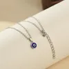 Colares Pingente Simples Evil Eye Fino Mulheres Jóias Colar Turco Lucky Moda Cor de Ouro Gargantilha Corrente Redondo Coração Feminino Amigo Presente