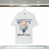 mulheres camiseta designer Casabl anca carta impressão top homem Tee manga curta algodão gola redonda manga curta camiseta tamanho grande XL 2XL 3XL 4XL homem palma impressão camisetas