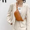 Midjeväskor 2024 Fanny Pack Pu Leather Lady Chest Bag Women Casual Female Travel Multifunktion Mobiltelefon Holder Shoulder Purse