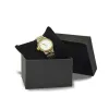 5Pcs Jewelry Packaging Cases Black Paper with Black Velvet Cushion Pillow Watch Storage Bracelet Organizer Gift Box Bangle Chain 2024228