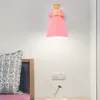 Wandlamp HAWBERRY LED moderne minimalistische binnenverlichting thuis roze hemelsblauw kleine schattige stijl meisjesslaapkamer nachtkastje