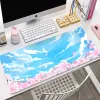 Pads Ciel Nuages Grand Tapis de Souris Rose Grand Tapis de Souris d'ordinateur 100x50 cm Tapis de Souris de Jeu Tapis de Clavier de Bureau Tapis de Souris Gamer Tapis de Bureau